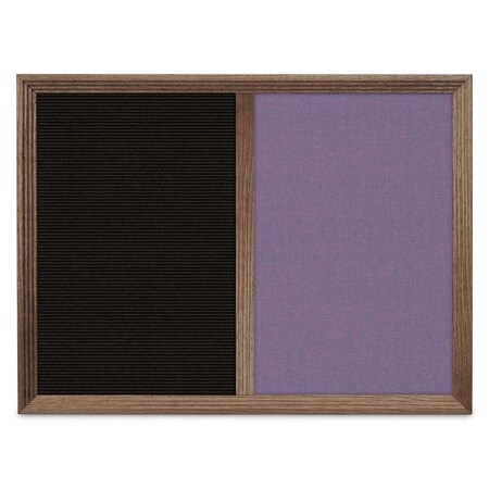 United Visual Products Enclosed Corkboard, 1 Door, 60"x36", 4" Fra UV3417-WHITE-MEDGRY